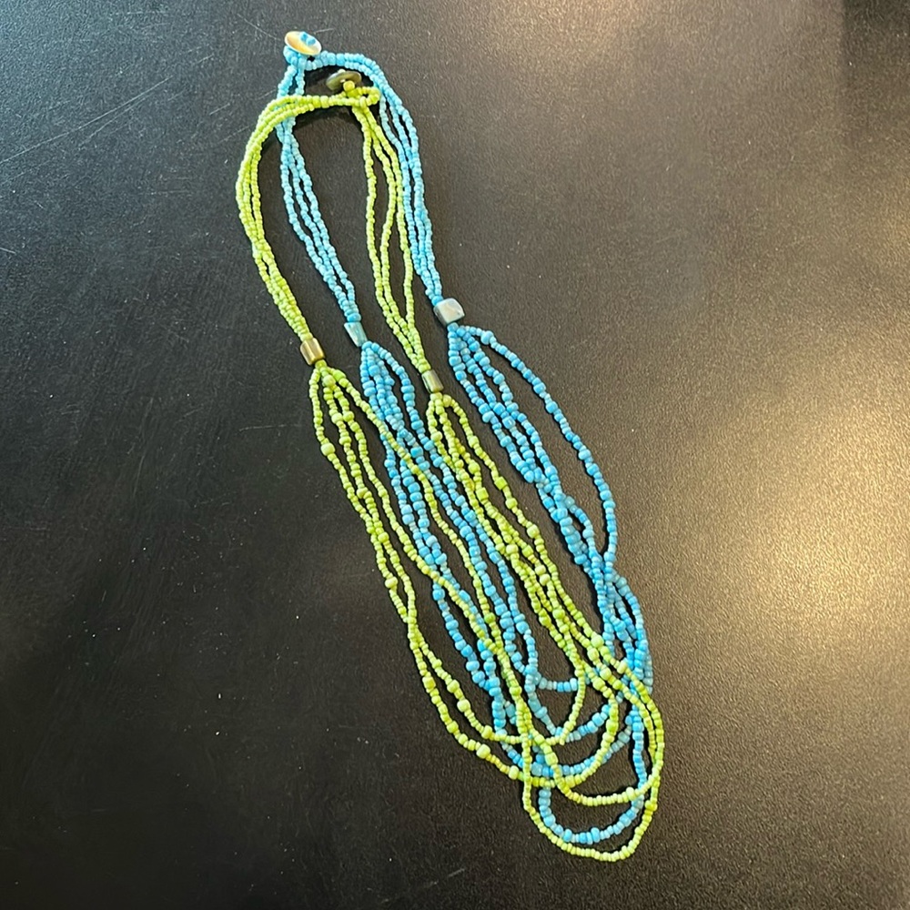 Set of 2 seed bead necklaces